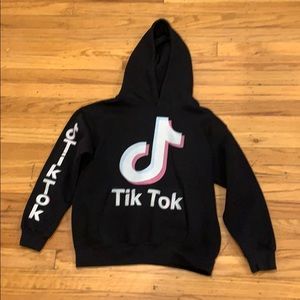 TikTok Hooded Sweatshirt, Size M Youth